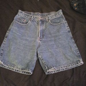 Blue jean shorts